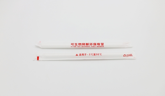 12mm 6mm Biodegradable PLA Hot Drink Straw Environment Friendly High Temperature