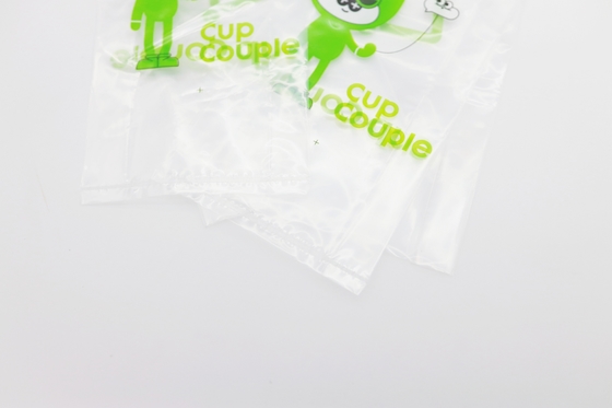 Drink Bubble Milk Tea Plastic Carry Bag 20 Micron Side Gusset For Carrier Single Cup