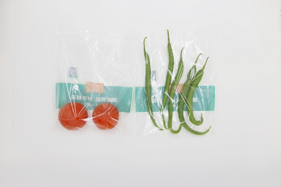 Transparent Fruit Vegetables OPP Packaging Bag Breathable With Hang Hole