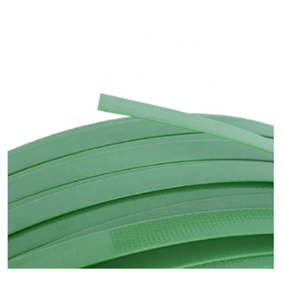 High Tension 25mm PET Strapping Band Roll Green 0.044inch Thickness For Packing Glass