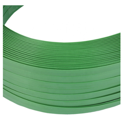 High Tension 25mm PET Strapping Band Roll Green 0.044inch Thickness For Packing Glass