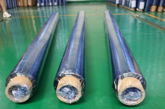 White 1.7KG Transparent PVC Plastic Sheet 50cm Width 0.15mm Thick Film Roll For Packing