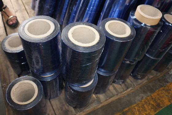 White 1.7KG Transparent PVC Plastic Sheet 50cm Width 0.15mm Thick Film Roll For Packing